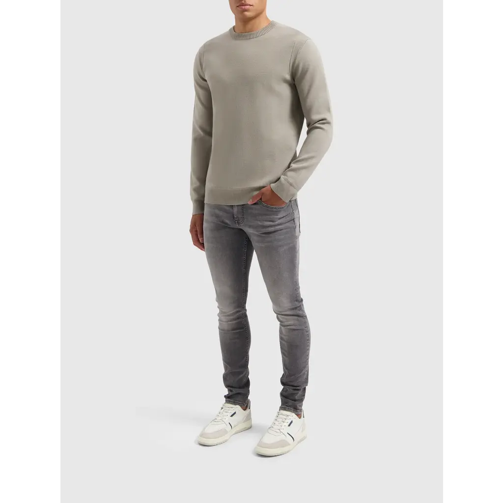 PurePath (by PureWhite) PurePath 24030809 Crewneck Sweater Taupe