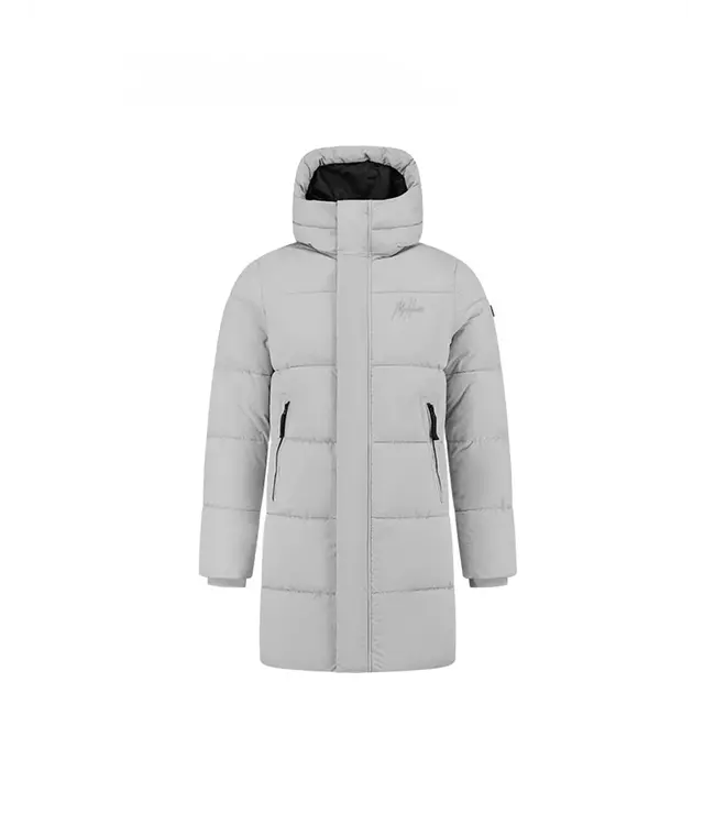 Malelions Malelions Men Mid Length Puffer Jacket Grey