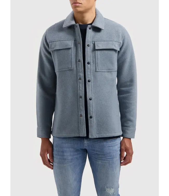 PurePath (by PureWhite) PurePath 24030203 Flannel Overshirt Blue