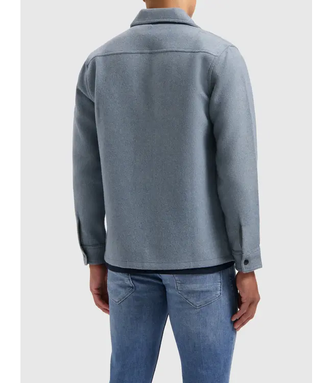 PurePath (by PureWhite) PurePath 24030203 Flannel Overshirt Blue