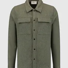 PurePath (by PureWhite) PurePath 24030203 Flannel Overshirt Army Green
