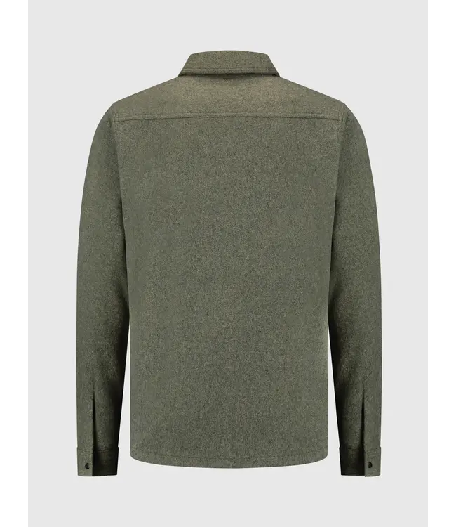 PurePath (by PureWhite) PurePath 24030203 Flannel Overshirt Army Green