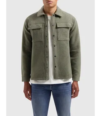 PurePath (by PureWhite) PurePath Flannel Overshirt Army Green
