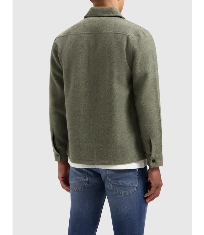 PurePath (by PureWhite) PurePath 24030203 Flannel Overshirt Army Green