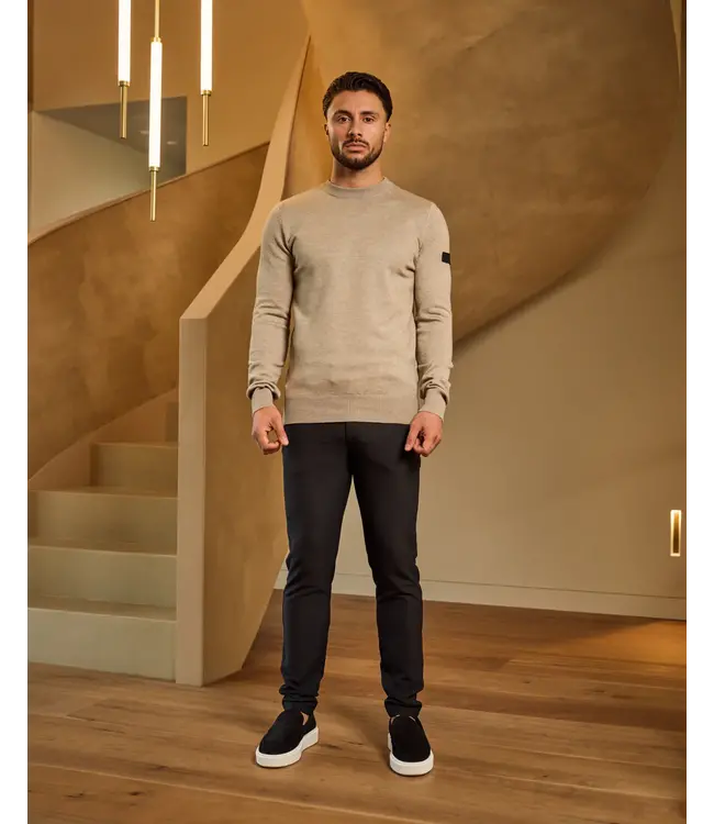 Malelions Malelions Men Knitted Crewneck Taupe