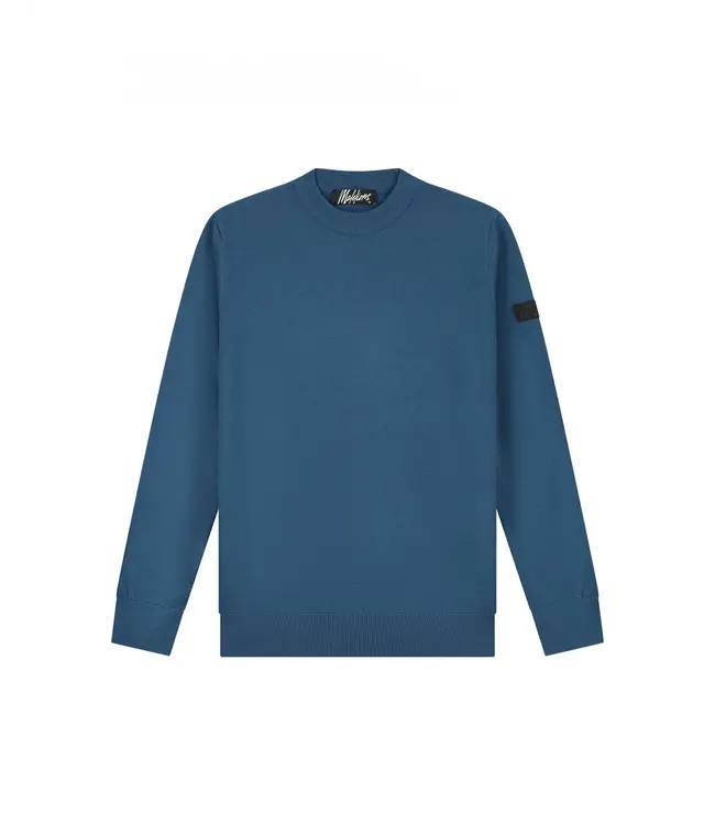 Malelions Malelions Men Knitted Crewneck Blue Slate