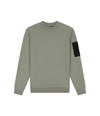 Malelions Malelions Men Knitted Pocket Sweater Dry Sage