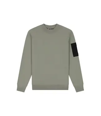 Malelions Malelions Men Knitted Pocket Sweater Dry Sage