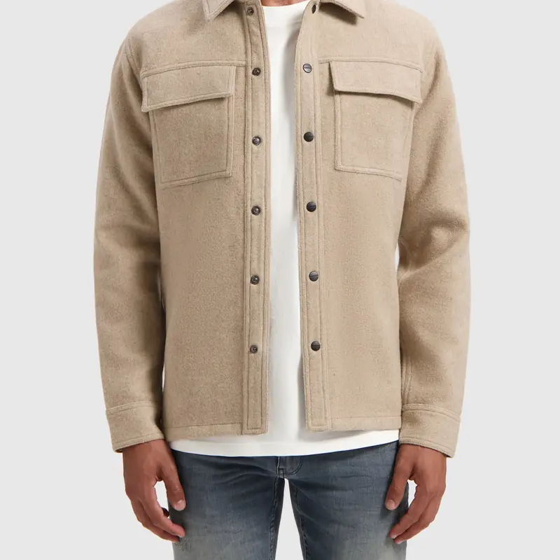 PurePath (by PureWhite) PurePath Flannel Overshirt Sand