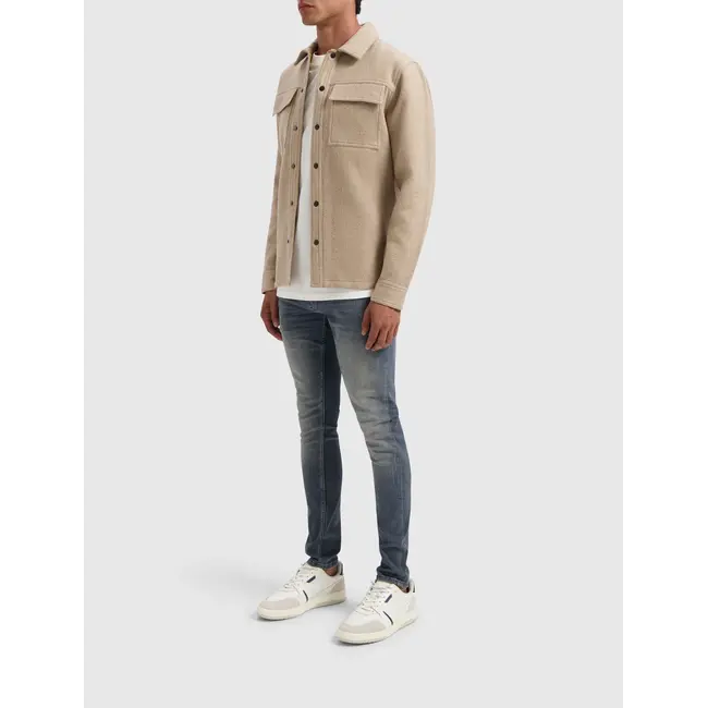 PurePath (by PureWhite) PurePath 24030203 Flannel Overshirt Sand