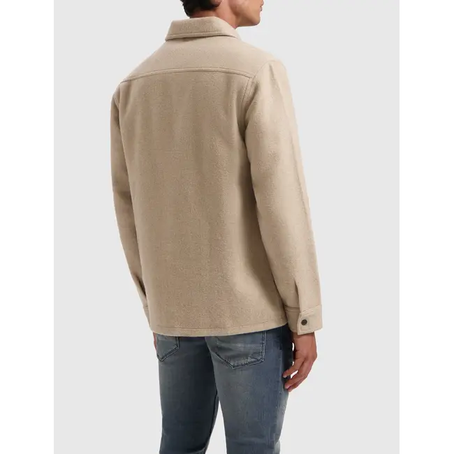 PurePath (by PureWhite) PurePath 24030203 Flannel Overshirt Sand