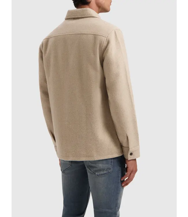 PurePath (by PureWhite) PurePath 24030203 Flannel Overshirt Sand