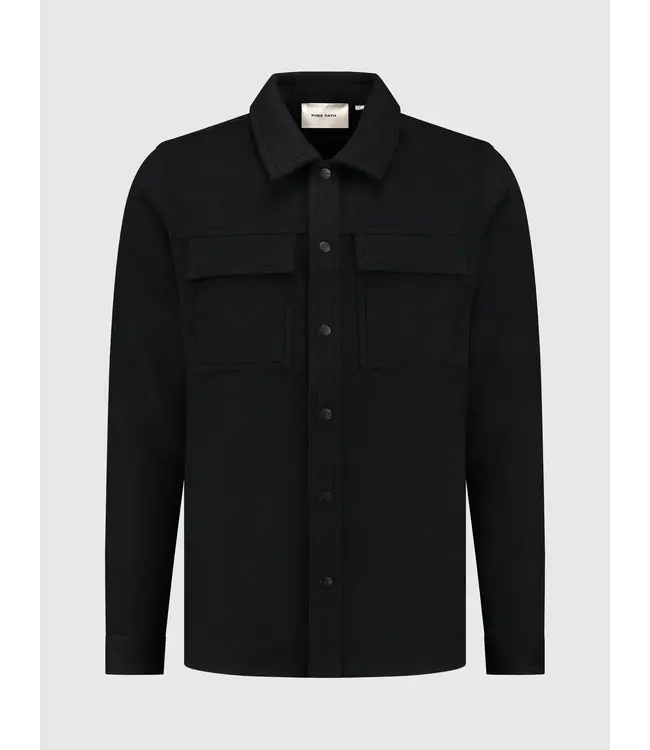 PurePath (by PureWhite) PurePath 24030203 Flannel Overshirt Black