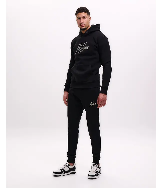 Malelions Malelions Men Striped Signature Hoodie Black