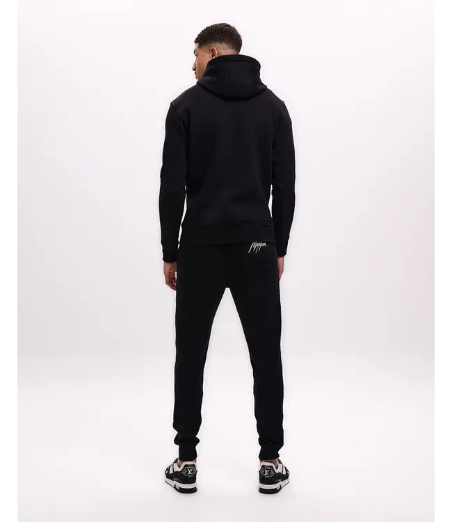 Malelions Malelions Men Striped Signature Hoodie Black