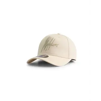 Malelions Malelions Men Striped Signature Logo Cap Beige