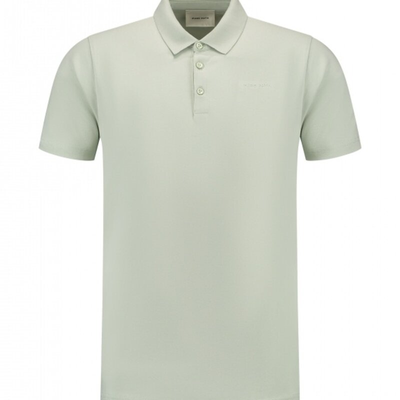 PurePath (by PureWhite) PurePath Essential Wordmark Polo Light Green - Regular Fit