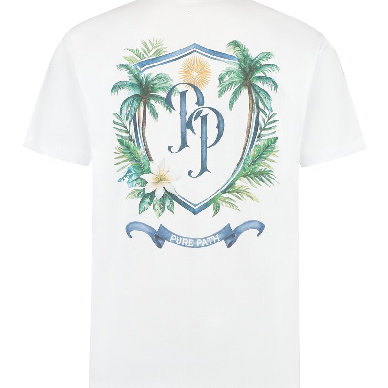 PurePath (by PureWhite) PurePath Tropical Crest T-Shirt - Loose Fit