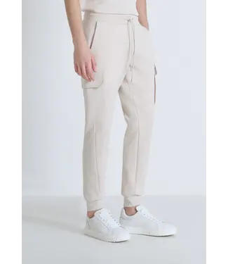 Antony Morato Antony Morato REGULAR FIT COTTON BLEND SWEATPANTS WITH RUBBERISED LOGO Paper