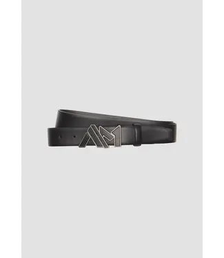 Antony Morato Antony Morato LEATHER BELT WITH PLAQUE HEIGHT 35MM