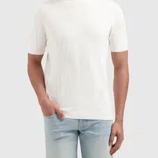 PurePath (by PureWhite) PurePath 25010804 Vertical Striped Knitwear T-Shirt Off White - Regular Fit