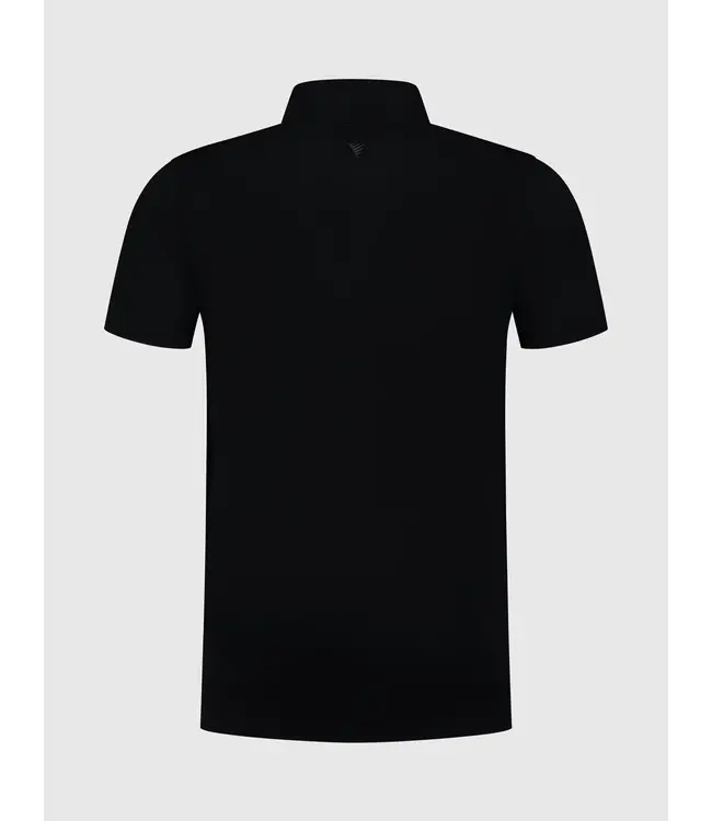 PurePath (by PureWhite) PurePath 25010801 Half-Zip Knitwear Polo Black - Regular Fit