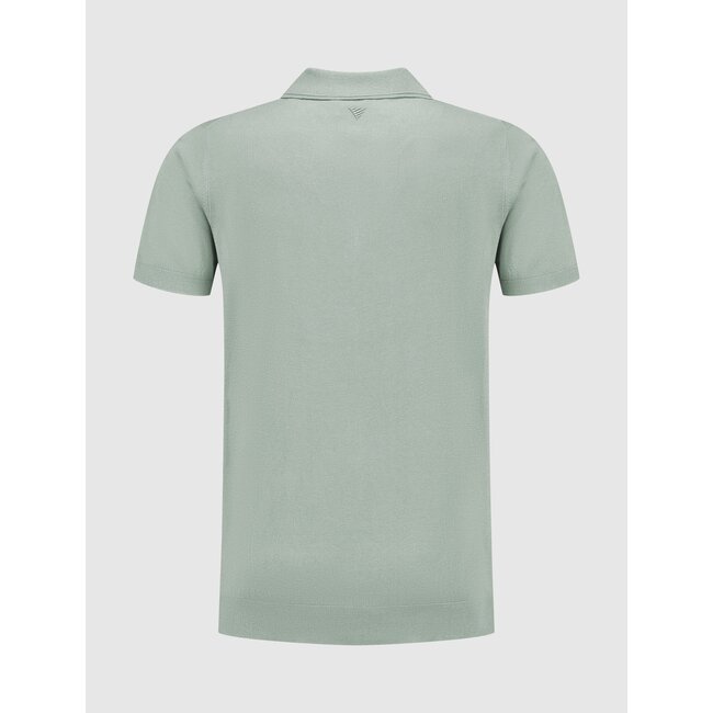 PurePath (by PureWhite) PurePath 25010801 Half-Zip Knitwear Polo Army Green - Regular Fit