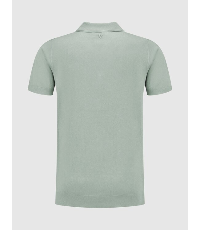 PurePath (by PureWhite) PurePath 25010801 Half-Zip Knitwear Polo Army Green - Regular Fit