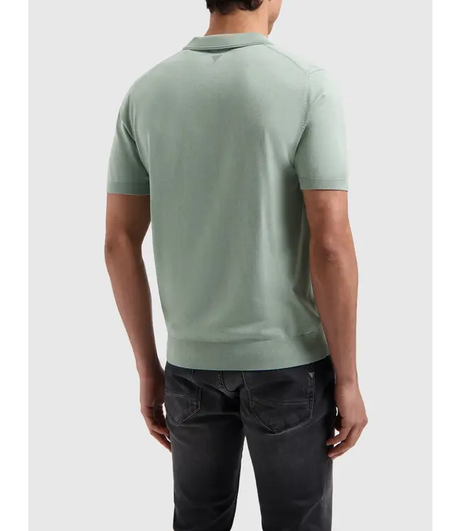 PurePath (by PureWhite) PurePath 25010801 Half-Zip Knitwear Polo Army Green - Regular Fit