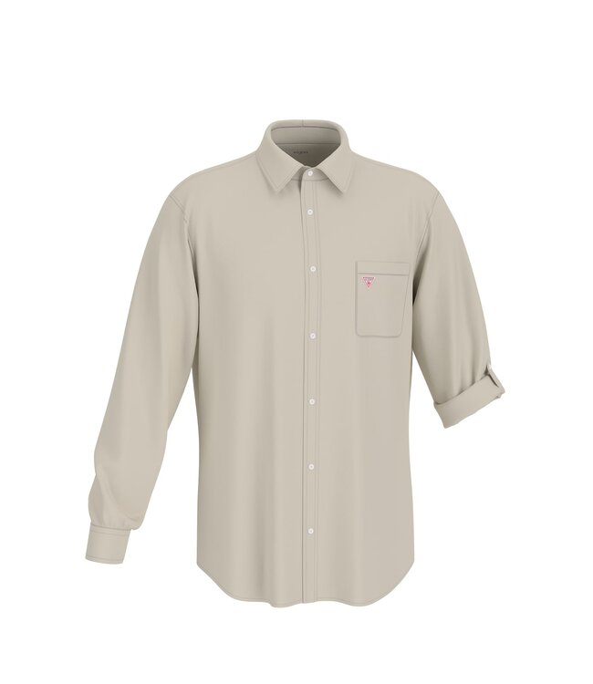 Guess Guess F4GH00WG3L0-G993 LS ROLL-UP SHIRT