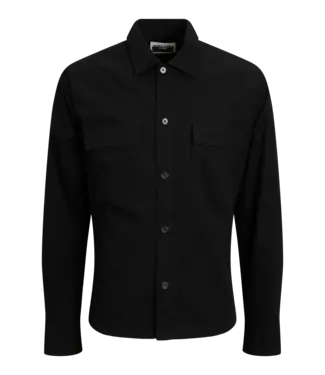 Jack & Jones Jack & Jones JCOTARMAC RIPSTOP OVERSHIRT LS BLACK - Regular Fit