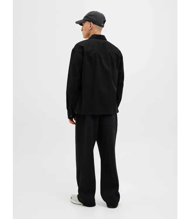 Jack & Jones Jack & Jones 12272837 JCOTARMAC RIPSTOP OVERSHIRT LS BLACK - Regular Fit