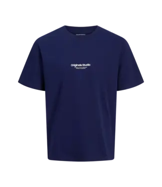 Jack & Jones Jack & Jones JORVESTERBRO TEE SS CREWNECK NOOS OCEAN CAVERN