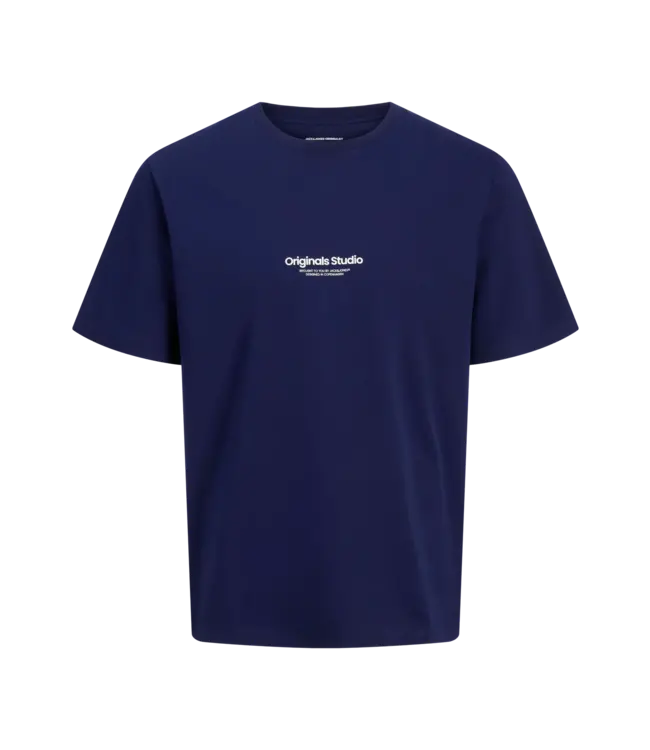 Jack & Jones Jack & Jones 12240121 JORVESTERBRO TEE SS CREWNECK NOOS OCEAN CAVERN