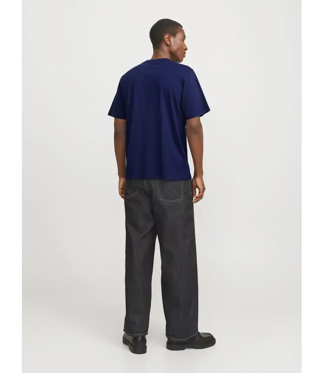 Jack & Jones Jack & Jones 12240121 JORVESTERBRO TEE SS CREWNECK NOOS OCEAN CAVERN