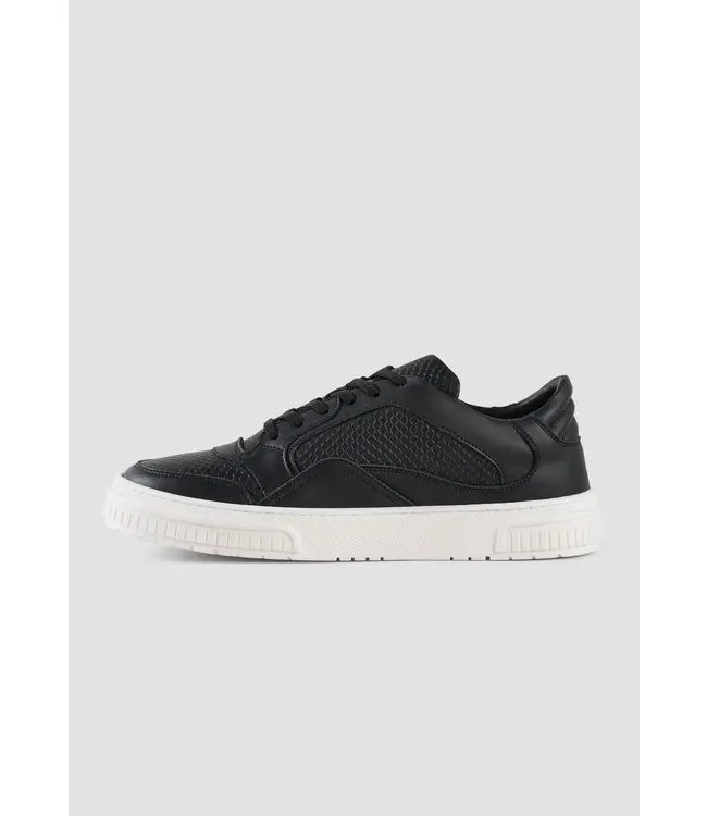 Antony Morato Antony Morato MMFW01775-LE300105 "CONNIE" LOW-TOP TRAINERS IN LEATHER WITH REPTILE PRINT DETAILS