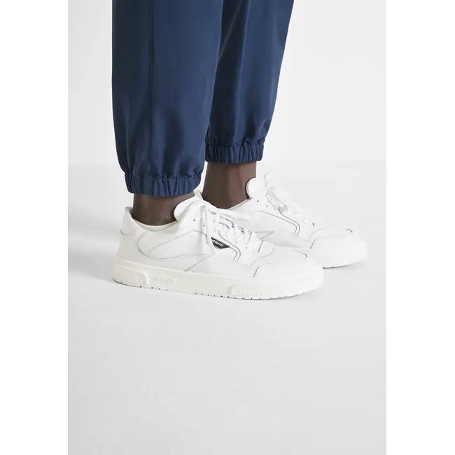 Antony Morato Antony Morato MMFW01775-LE300105 "CONNIE" LOW-TOP TRAINERS IN LEATHER WITH REPTILE PRINT DETAILS