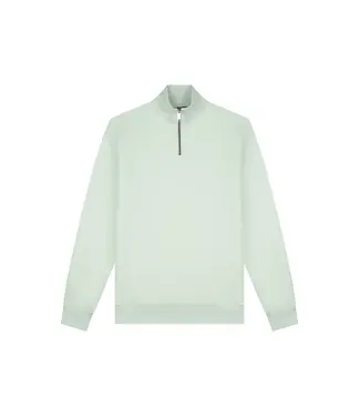 Malelions Malelions Men Turtle Half Zip Sweater Pale Aqua