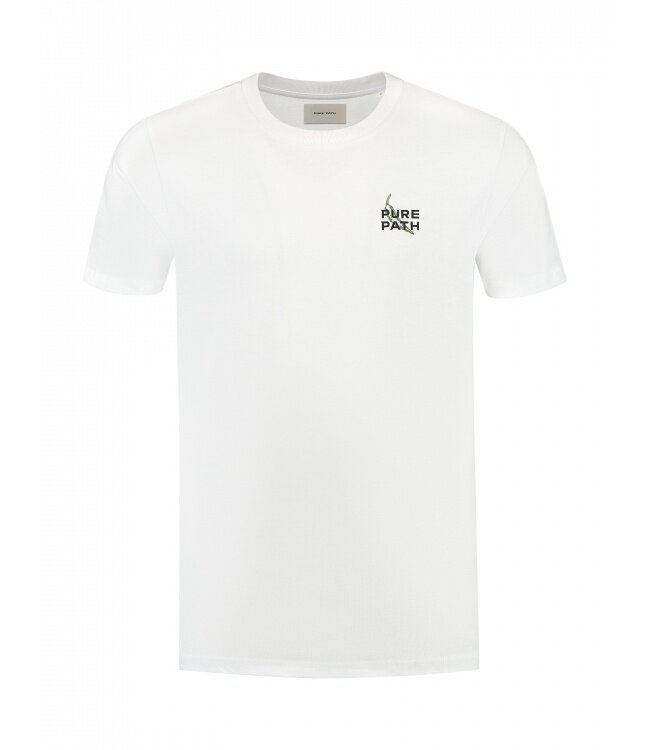 PurePath (by PureWhite) PurePath 25010104 Picante T-shirt White - Regular Fit