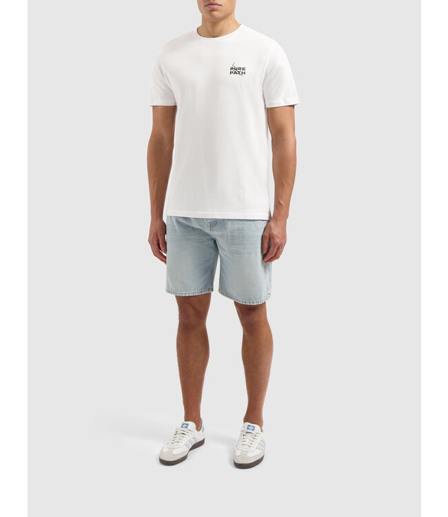 PurePath (by PureWhite) PurePath 25010104 Picante T-shirt White - Regular Fit