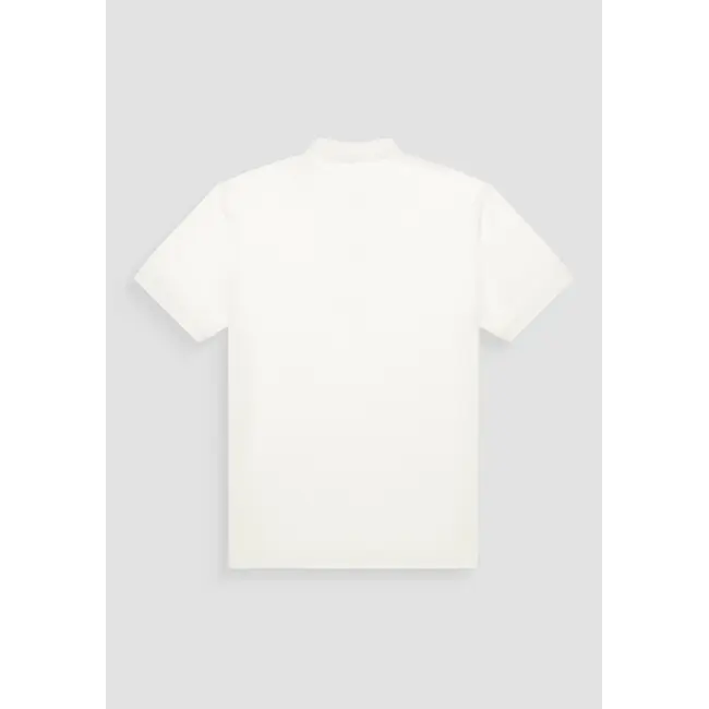 Antony Morato Antony Morato MMKS02479-FA140281 POLO SLIM FIT IN MERCERIZED DOBBY COTTON FABRIC GEOMETRIC MOTIF WITH RUBBER INJECTION LOGO PRINT Cream - Slim Fit