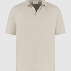 PurePath (by PureWhite) PurePath 25010123 Initials Waffle Polo Sand - Loose Fit