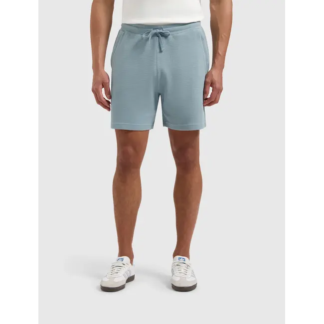 PurePath (by PureWhite) PurePath 25010523 Waffle Shorts Blue Grey - Regular Fit