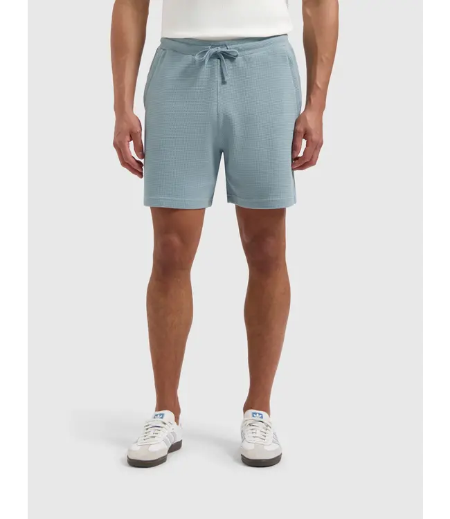 PurePath (by PureWhite) PurePath 25010523 Waffle Shorts Blue Grey - Regular Fit