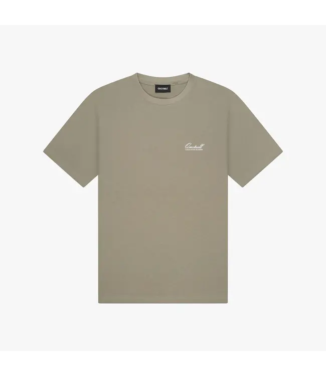 Quotrell Quotrell Damson T-Shirt Faded Olive/White - Regular Fit