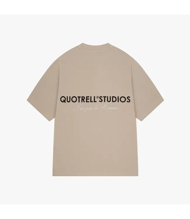 Quotrell Quotrell Studios T-Shirt Greige/Off White - Oversized Fit