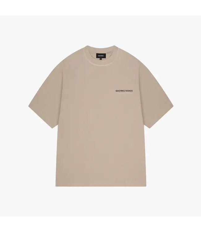 Quotrell Quotrell Studios T-Shirt Greige/Off White - Oversized Fit