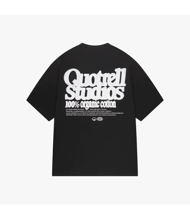Quotrell Quotrell Puff Studios T-Shirt Black/White - Oversized Fit