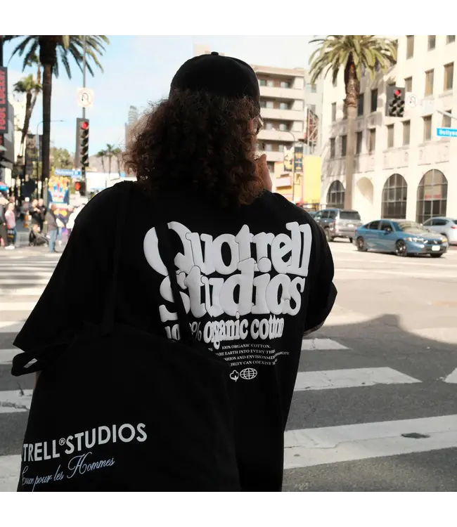 Quotrell Quotrell Puff Studios T-Shirt Black/White - Oversized Fit