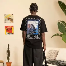 Quotrell Quotrell Rivera T-Shirt Black/White - Regular Fit